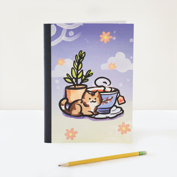 Cat Tea Composition Notebook – Brightspot Design
