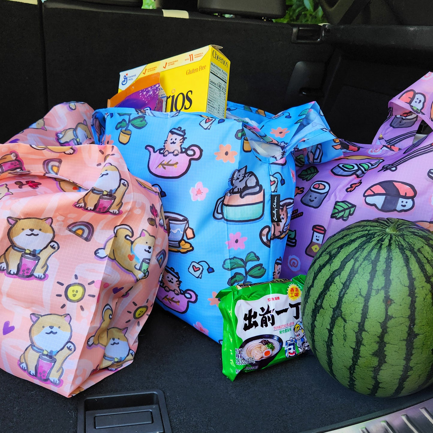 Shiba Boba Foldable Bag