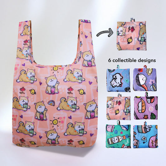 Shiba Boba Foldable Bag