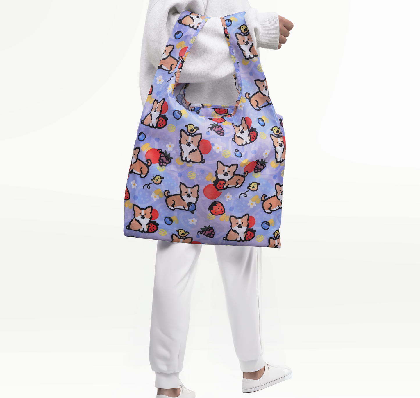 Corgi Berry Foldable Bag