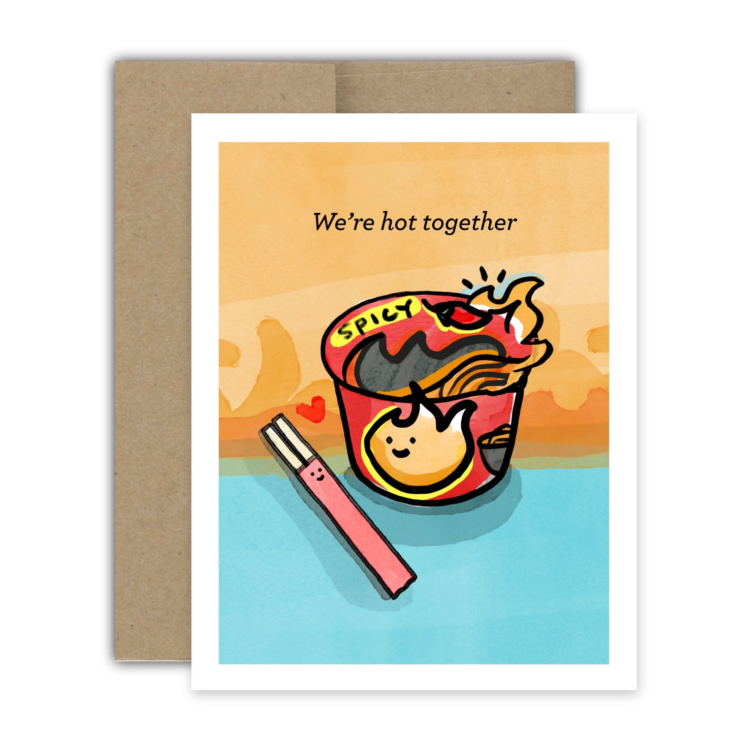 Spicy Ramen Love Card