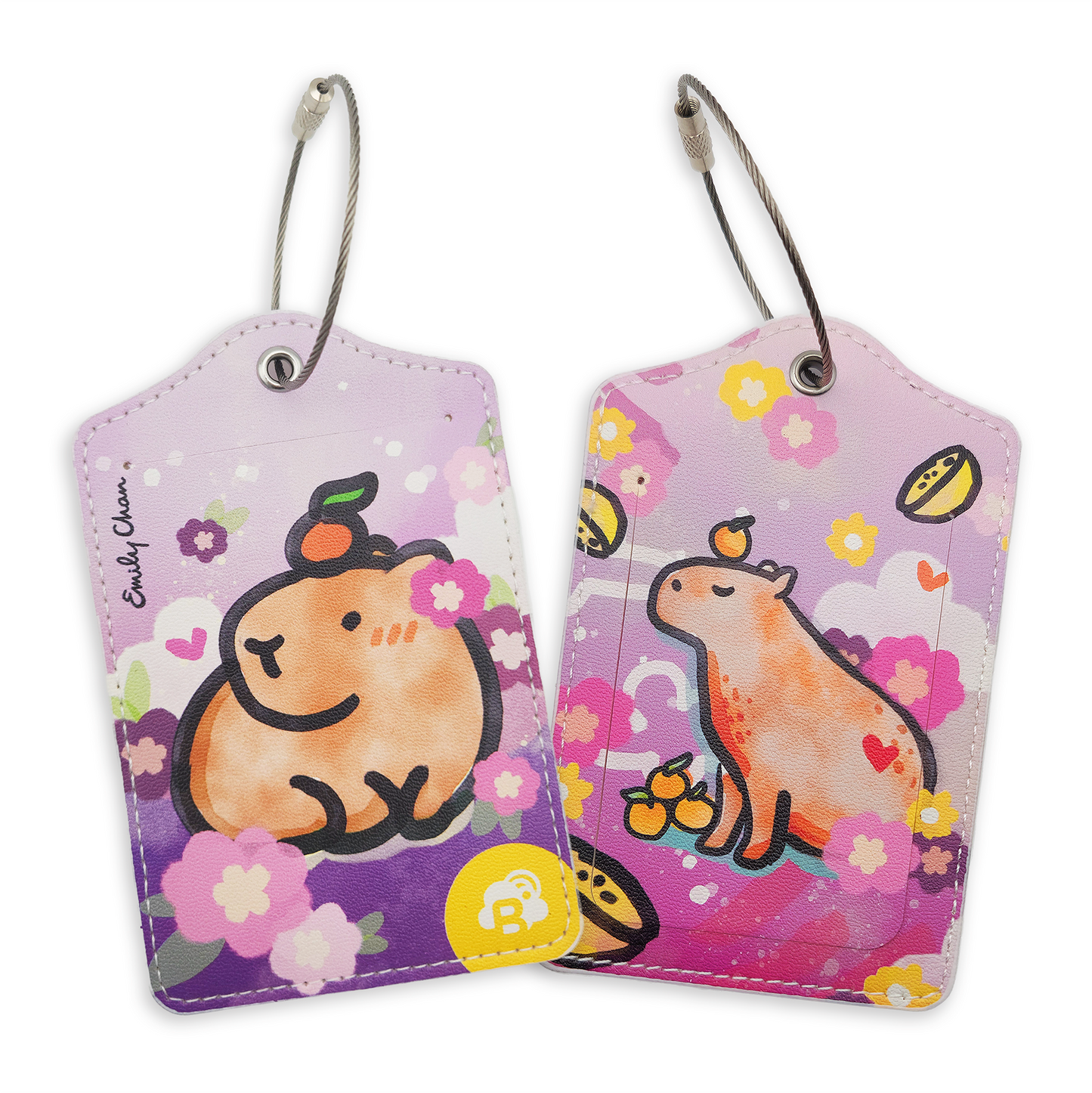 Capybara Luggage Tag