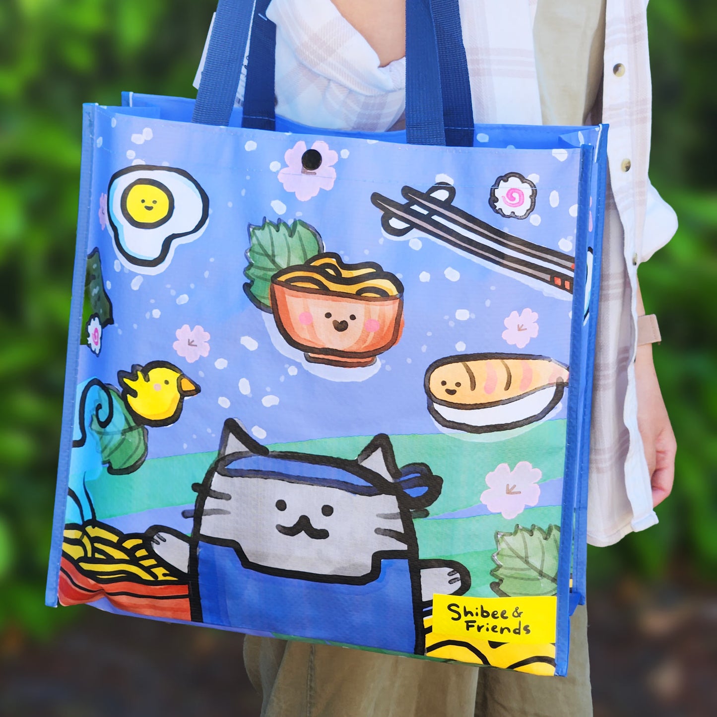 (Set of 3) Shibee & Friends Grocery Tote Bag Collection