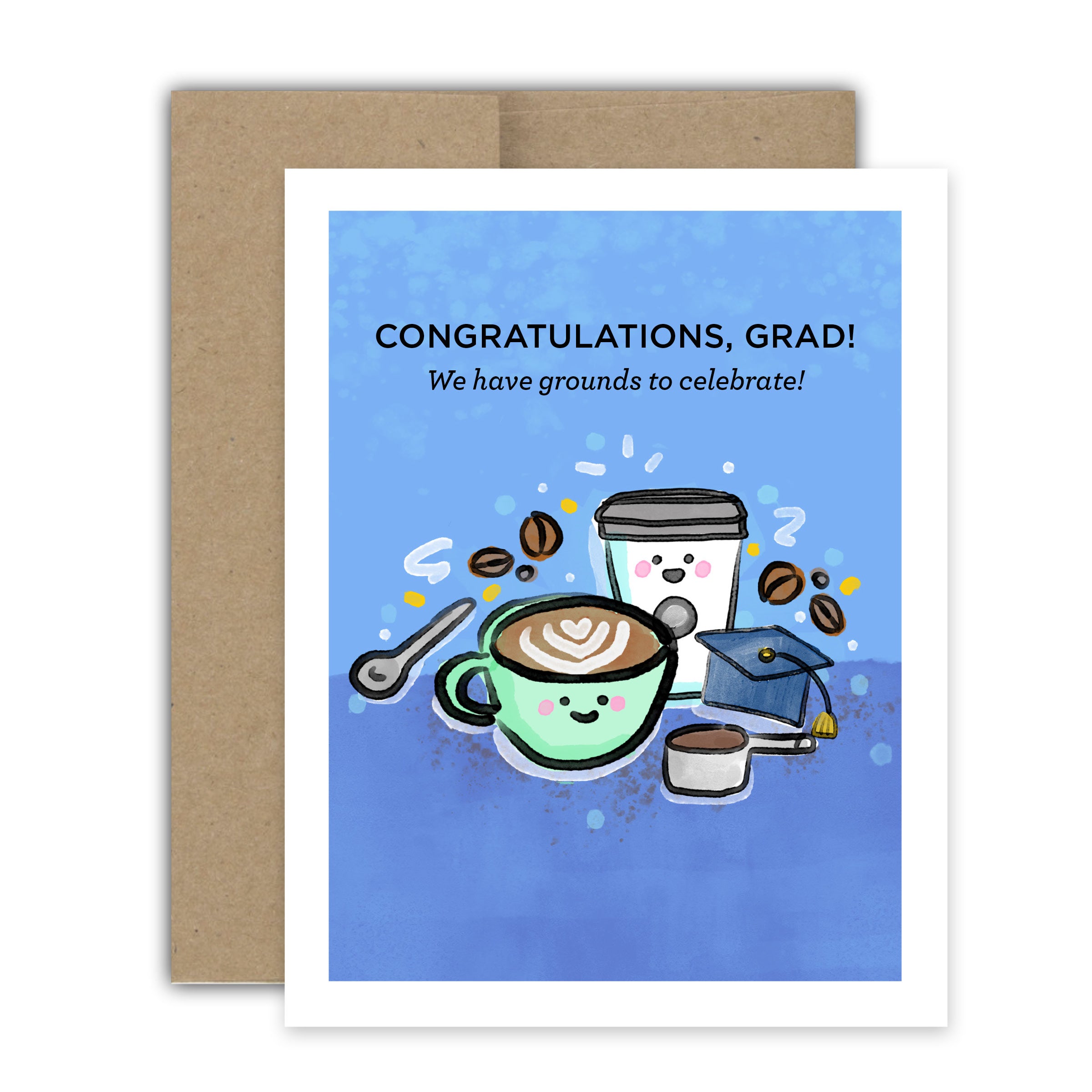 Coffee Graduation Card – Brightspot Design