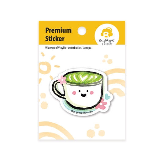 Matcha Latte Sticker