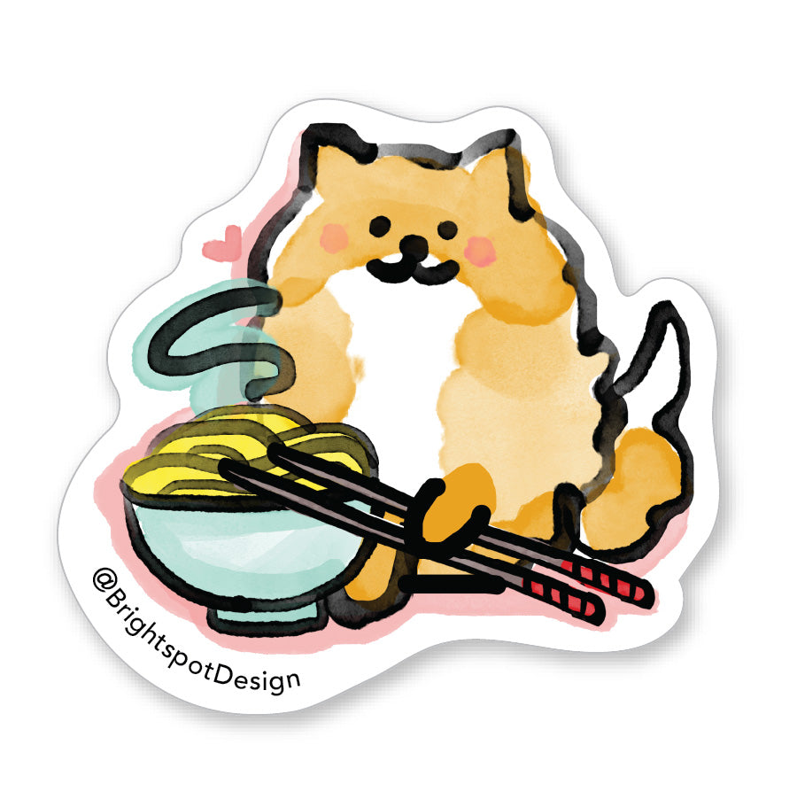 Pom and Noms Sticker