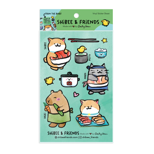 Shibee & Friends Sticker Sheet