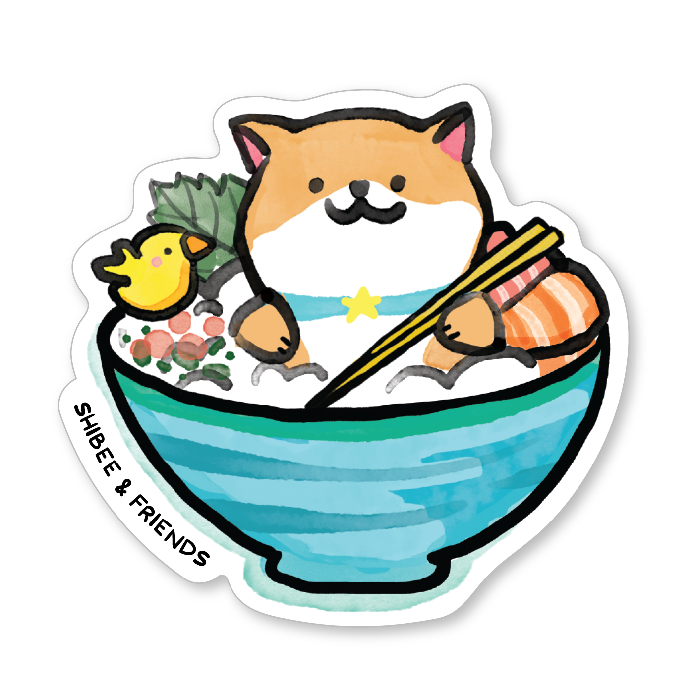 Shibee Bowl Sticker