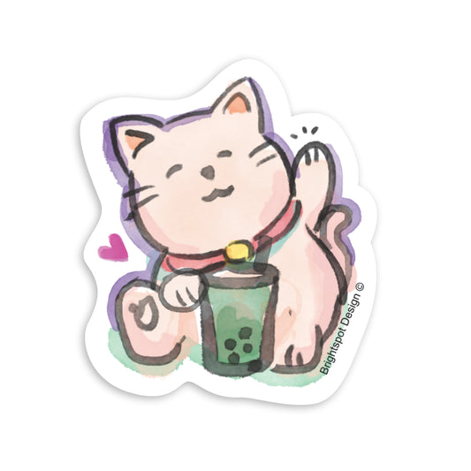 Cat Boba Sticker