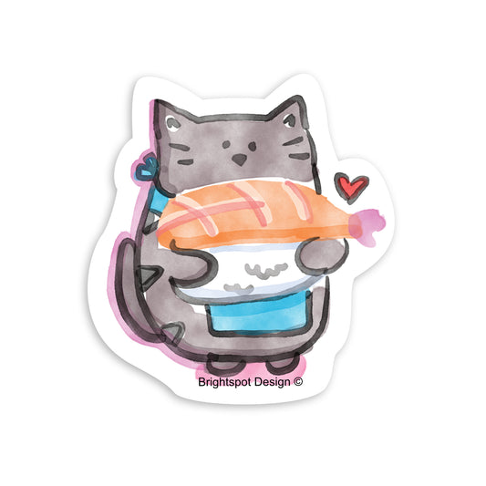 Cat Sashimi Sticker