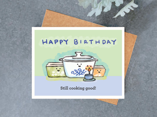 Corningware Birthday Card