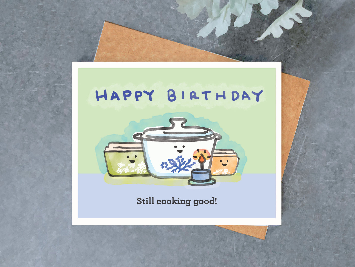 Corningware Birthday Card