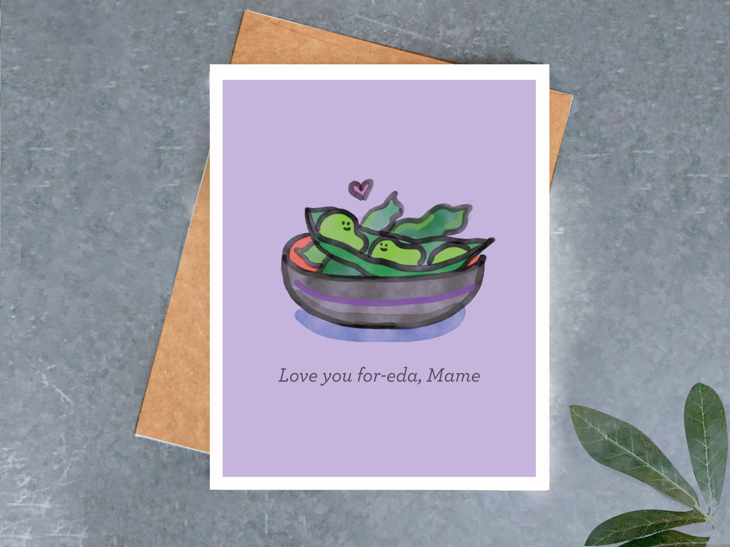 Love For Edamame Card