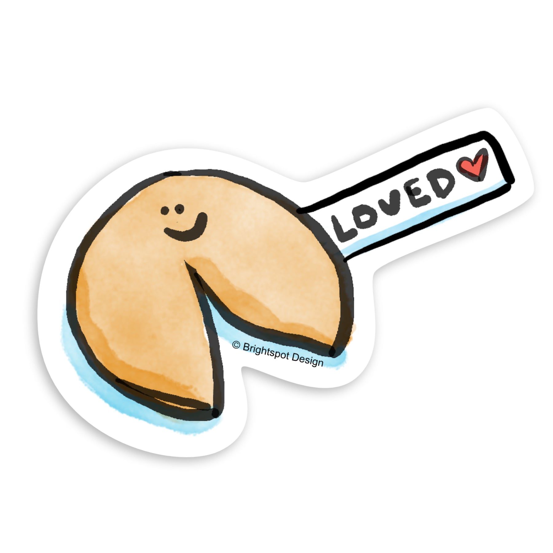 Fortune Sticker Fortune Cookie Sticker – Brightspot Design