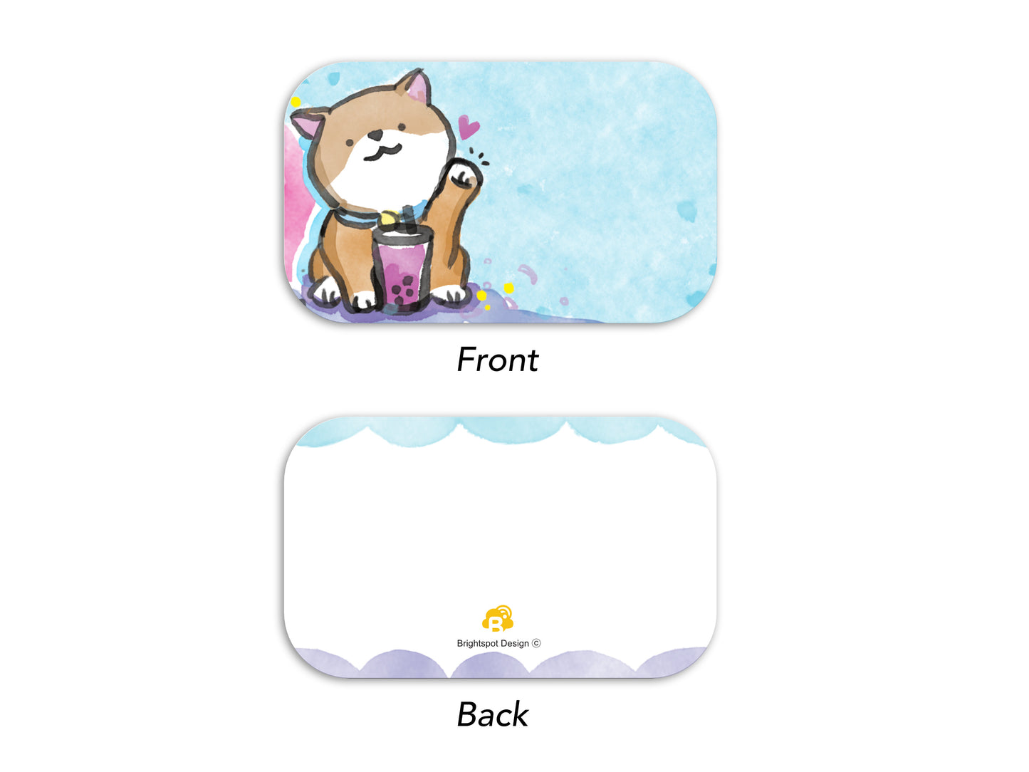 Dog & Cat Boba Mini Notes