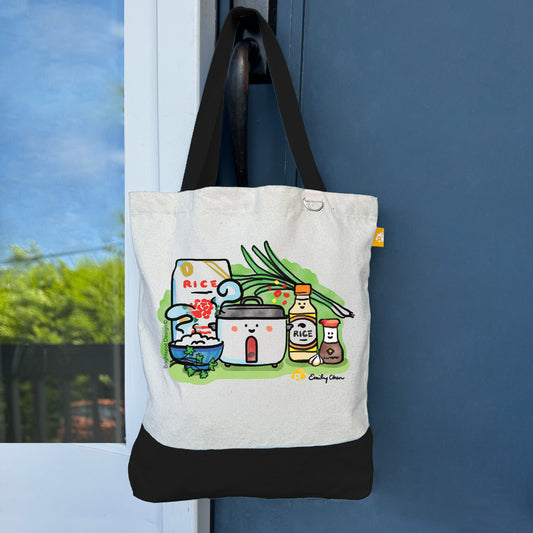 Rice Medium Canvas Tote Bag