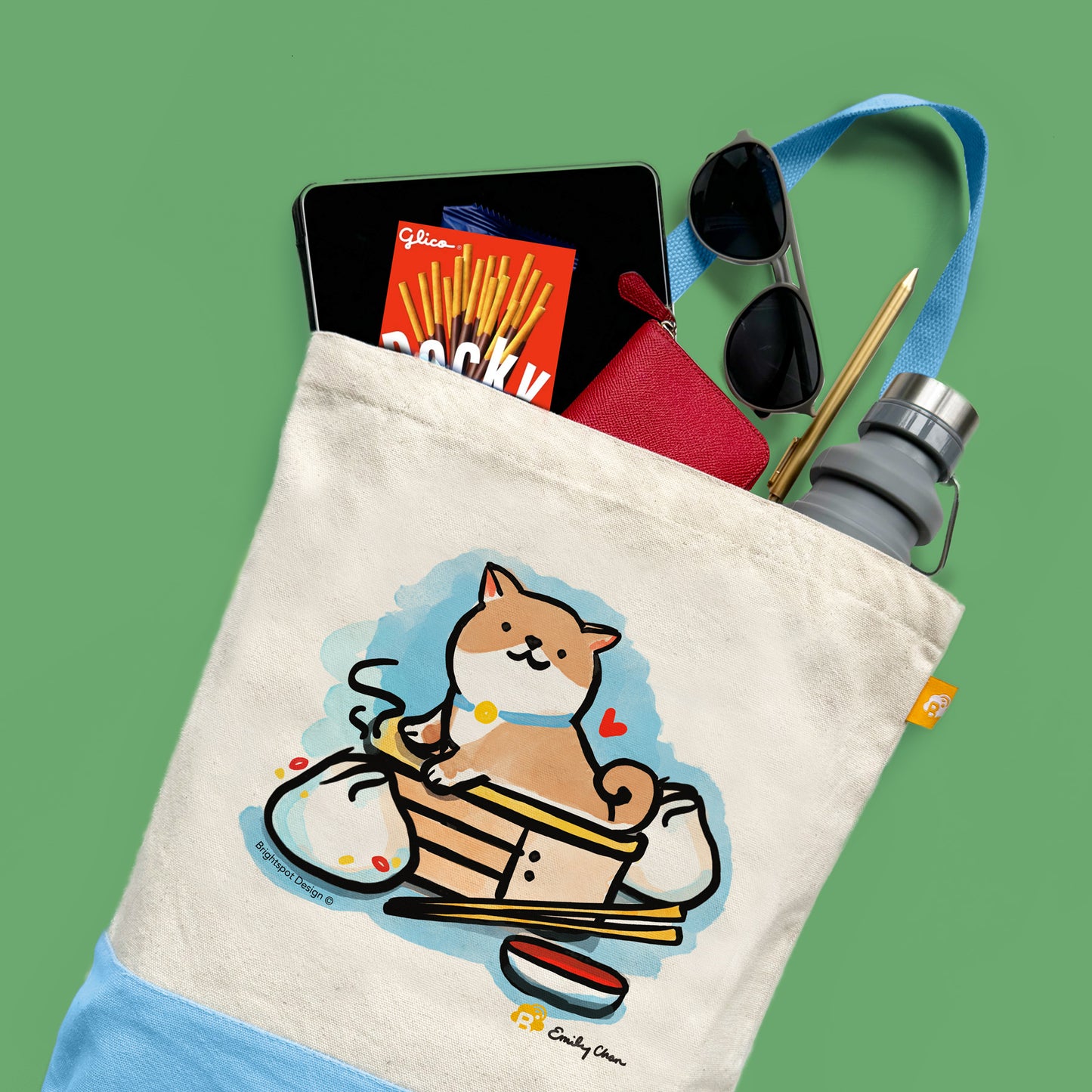 Matcha Medium Canvas Tote Bag