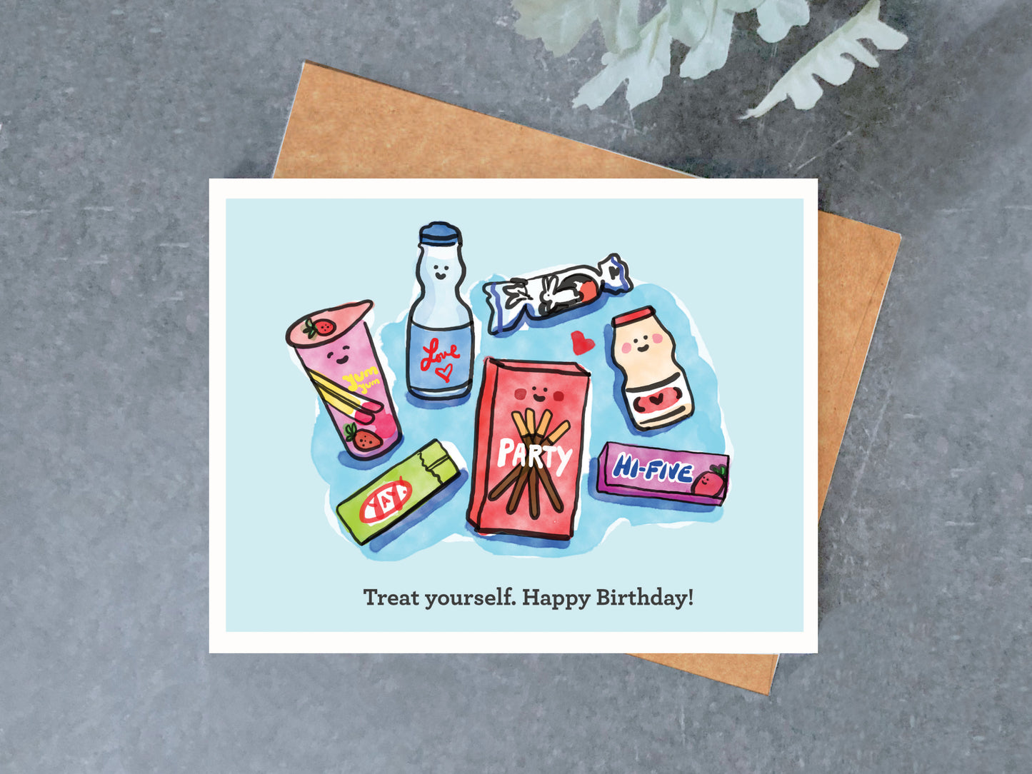 Treat Yourself Birthday Card Brightspot Design treat-yourself-birthday-card-brightspot-design