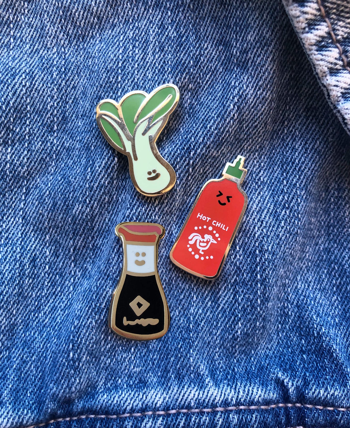 Silly Sriracha Enamel Pin