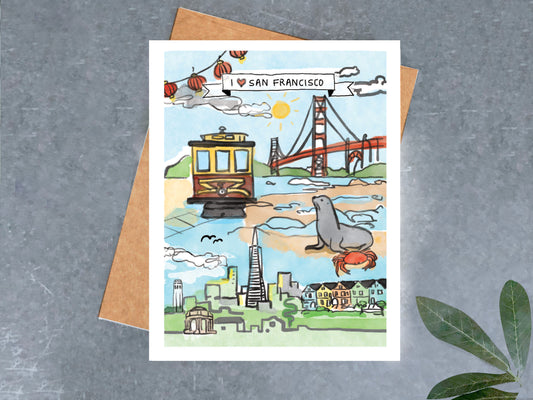 San Francisco Icons Card
