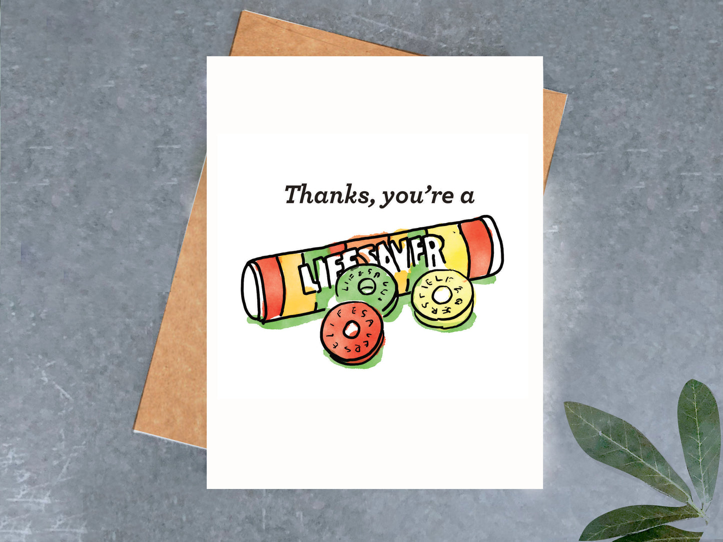 Lifesaver Thank You Card