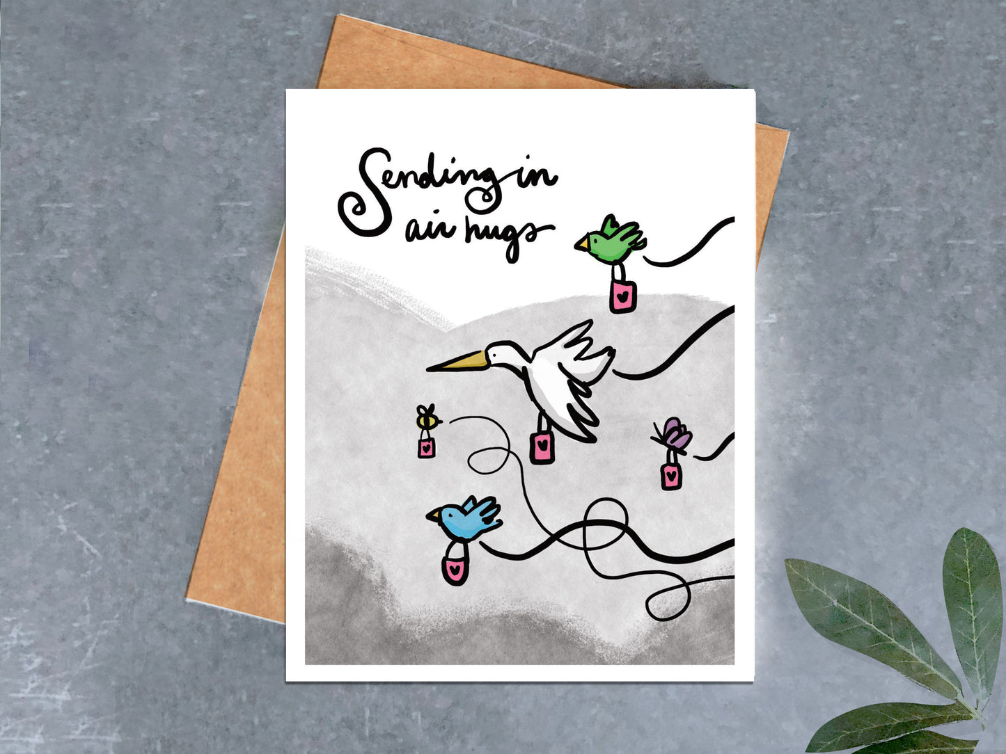 Sending Air Hugs Card