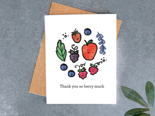 Thank You Berry Much Card