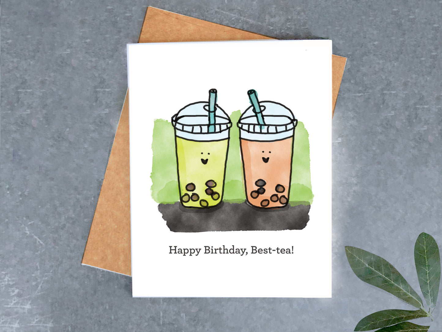 Best-Tea Birthday Card