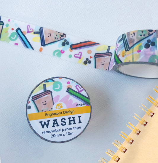 Boba Love Washi Tape