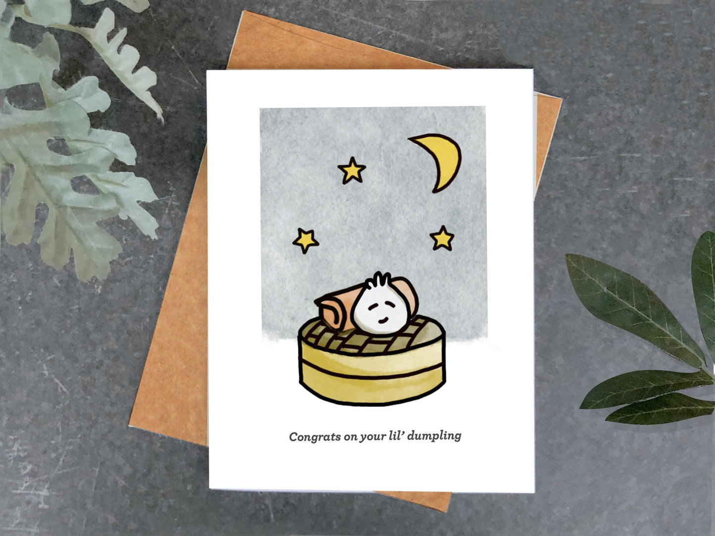 Lil' Dumpling Baby Card