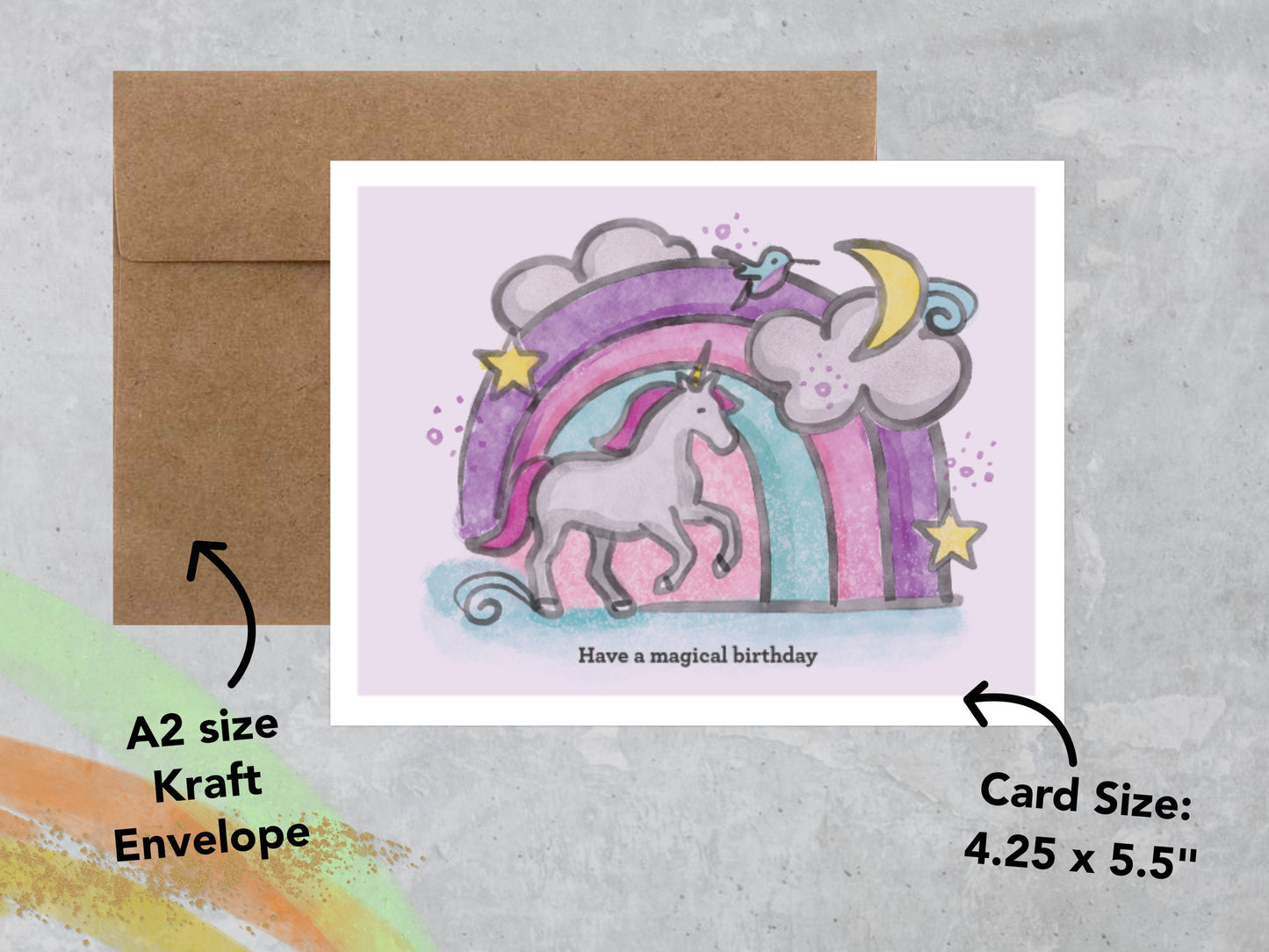 Magical Unicorn Birthday Card