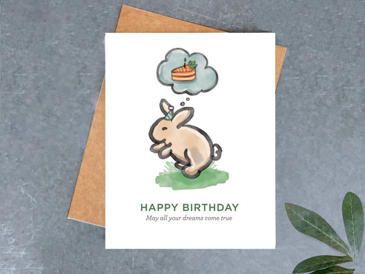 Bunny Dreams Birthday Card
