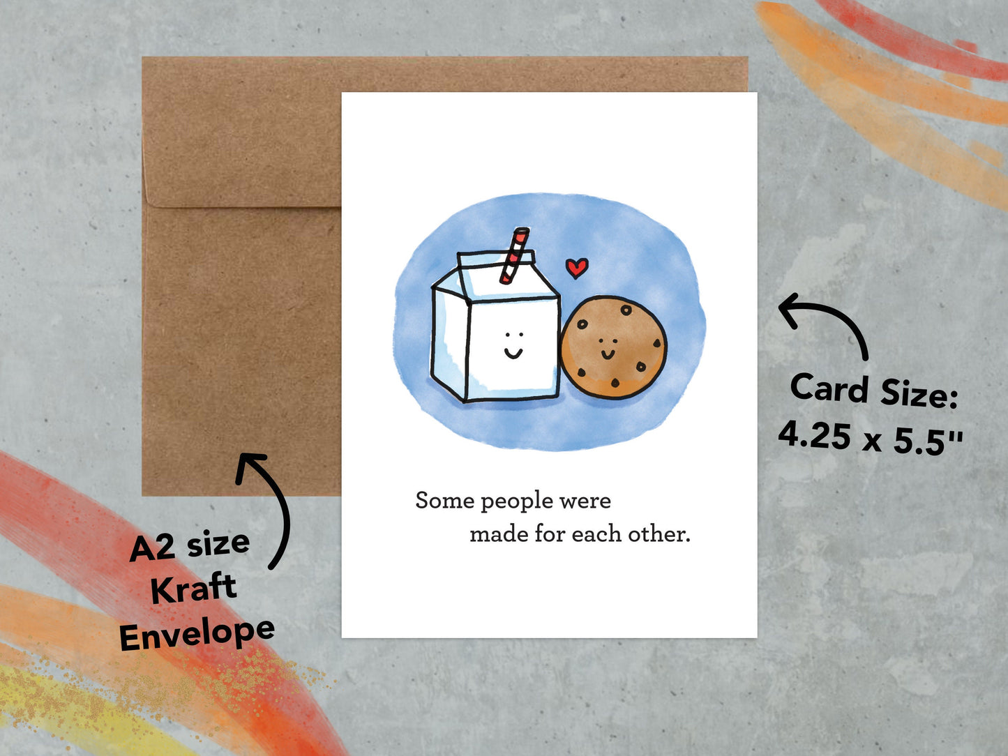 Milk & Cookies Love Card