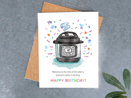 Pressure Cooker Birthday Card