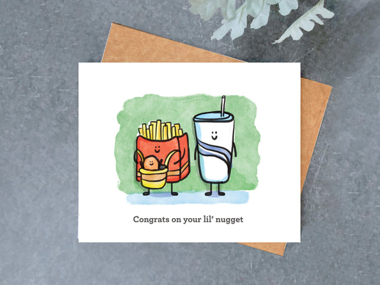 Little Nugget Baby Card