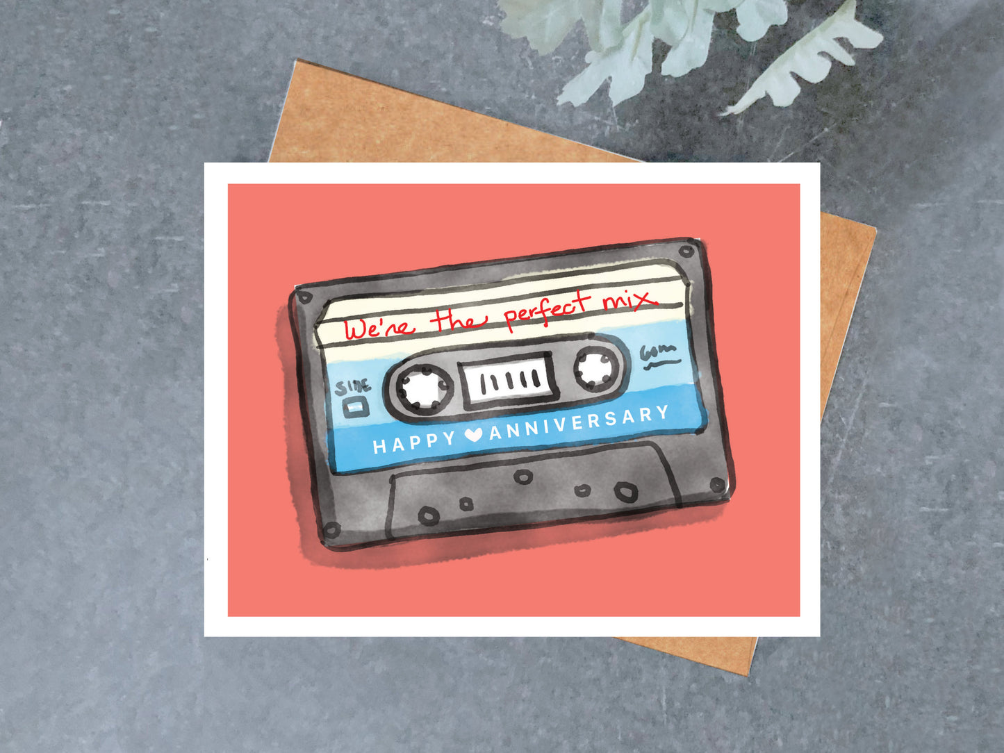 Perfect Mix Tape Anniversary Card