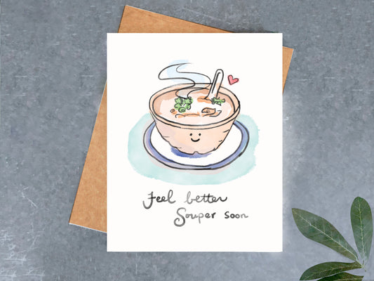 Sympathy Soup Congee Card