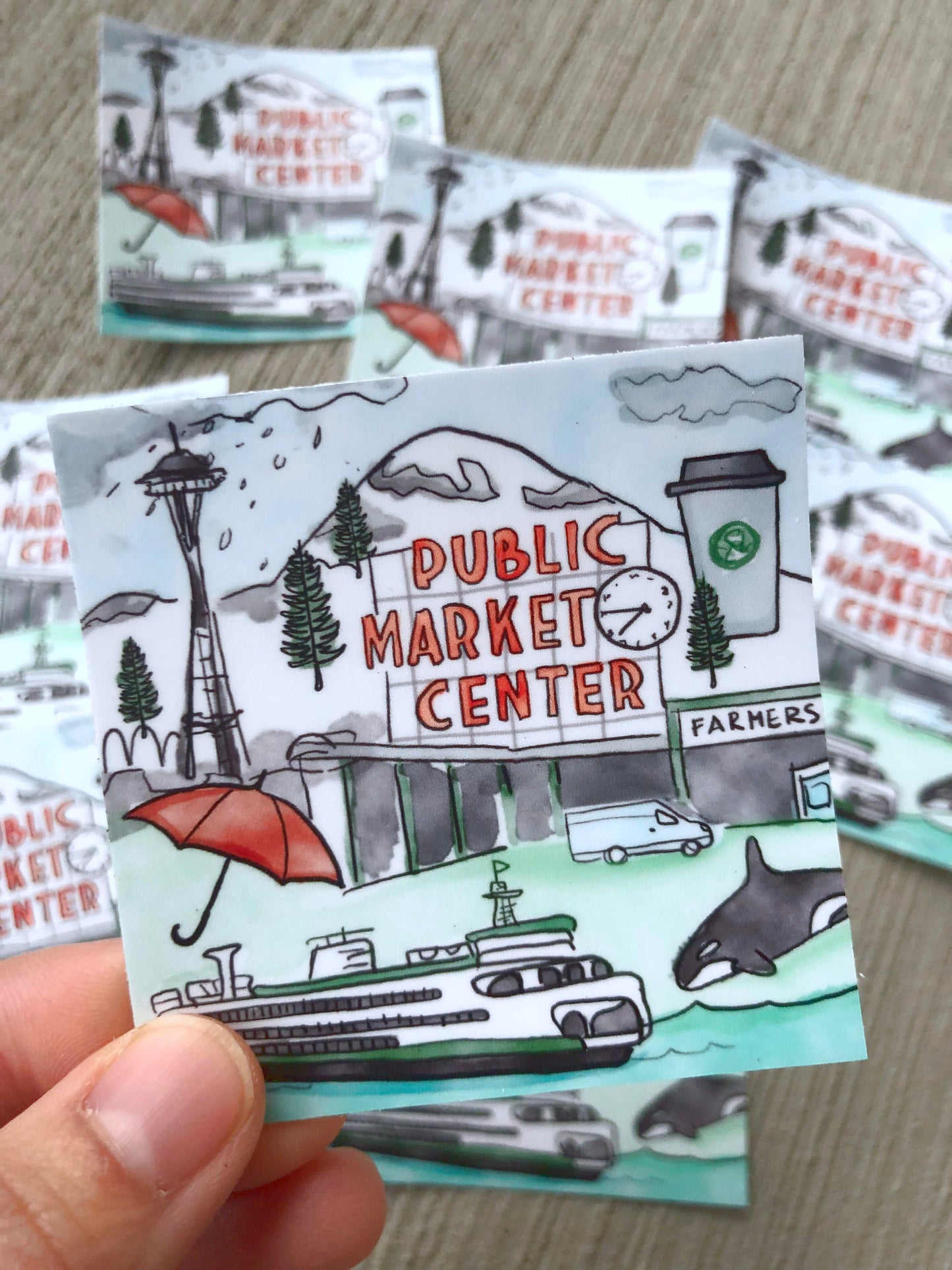 Seattle Icons Sticker
